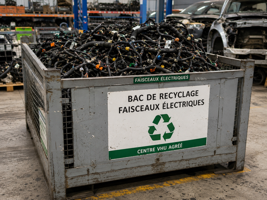 Quelles sont les matières recyclées dans un centre VHU ?