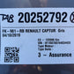 RENAULT CAPTUR - 0.9 TCE - ESSENCE - VHU 20252792